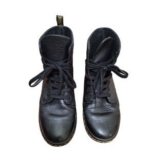 Dr. Martens Black Lace-Up Leather Ankle Women's Boots Size 7